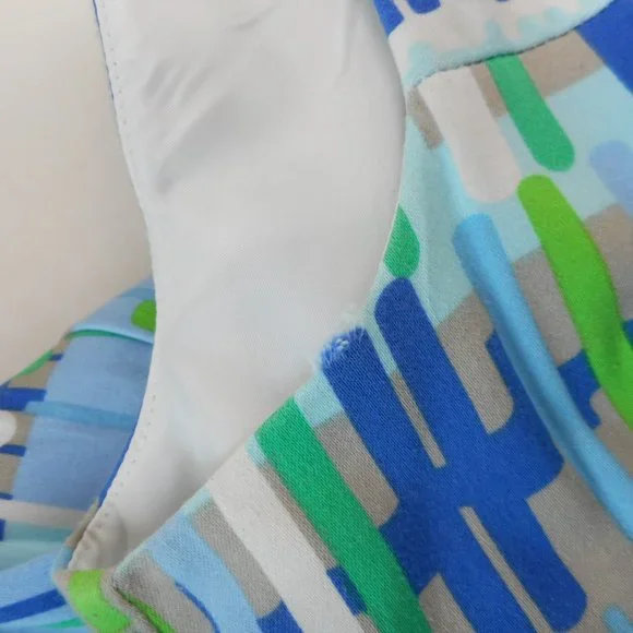 Dressbarn Womens Size 10 Sleeveless A-Line Dress Geometric Print - Picture 7 of 9